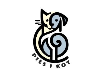 Projekt graficzny logo dla firmy online Pies i kot
